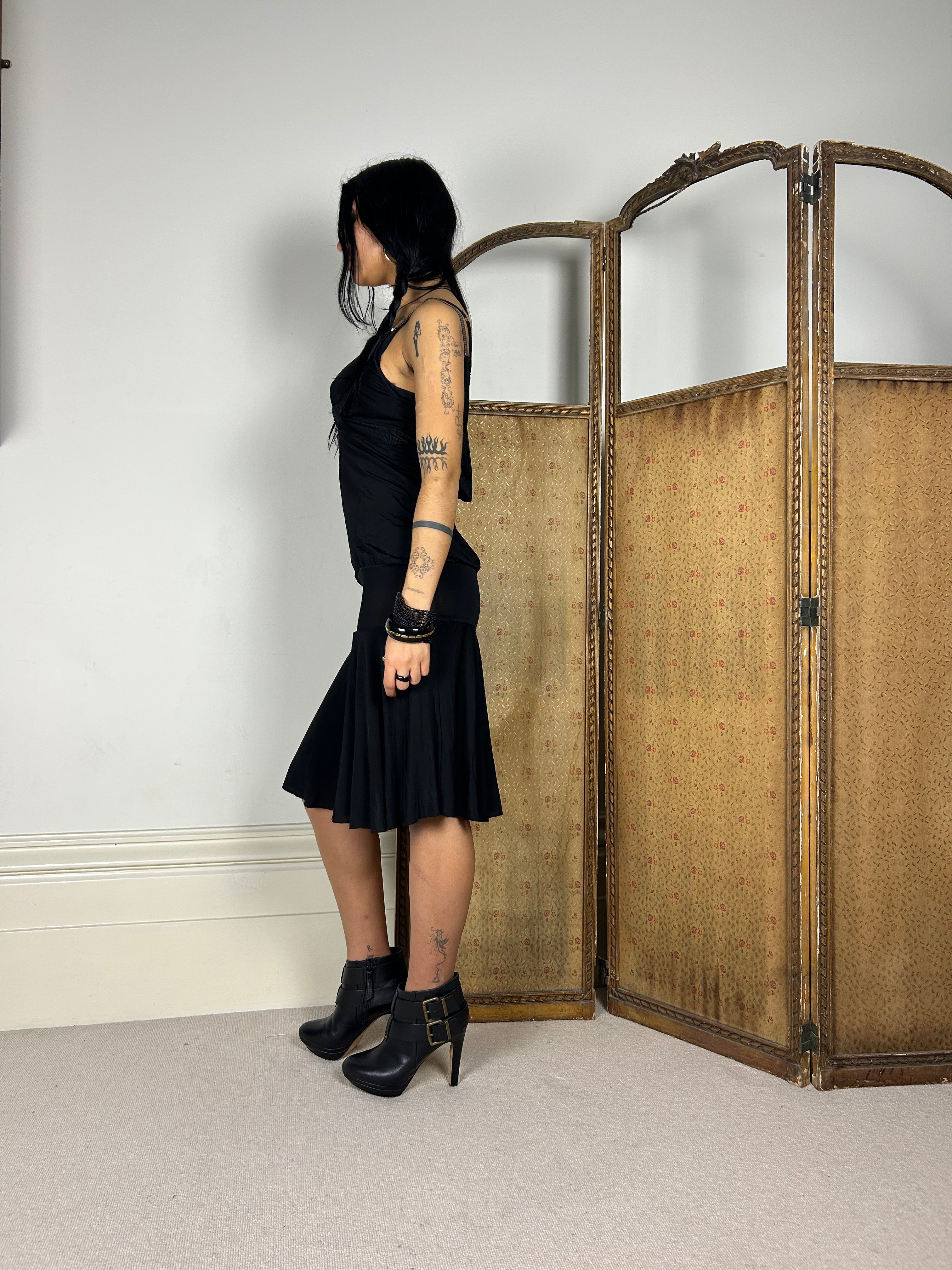 Black chainmail Dress