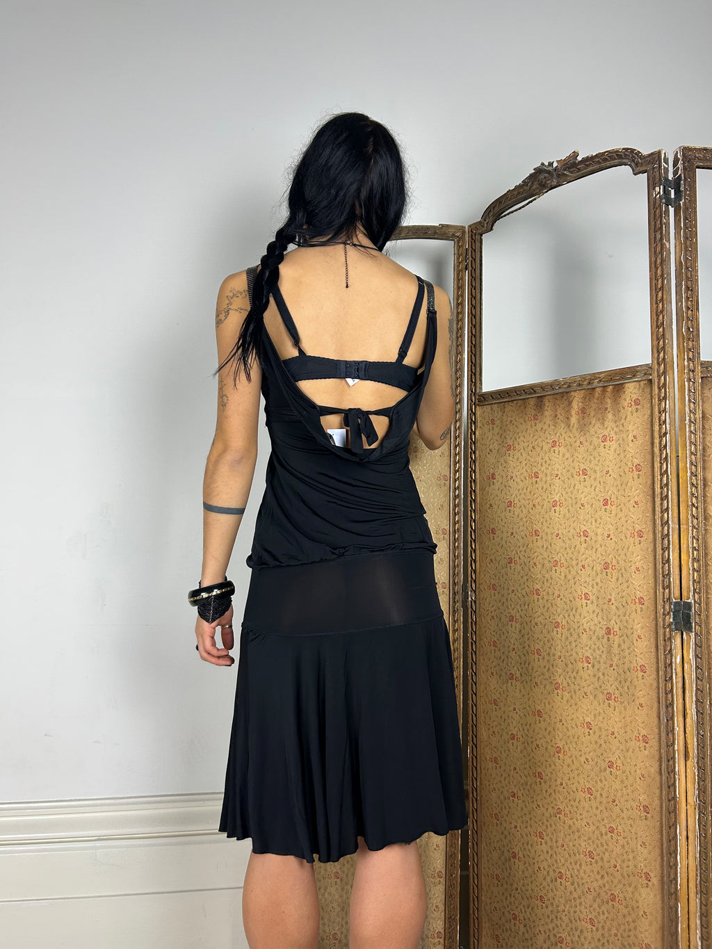 Black chainmail Dress