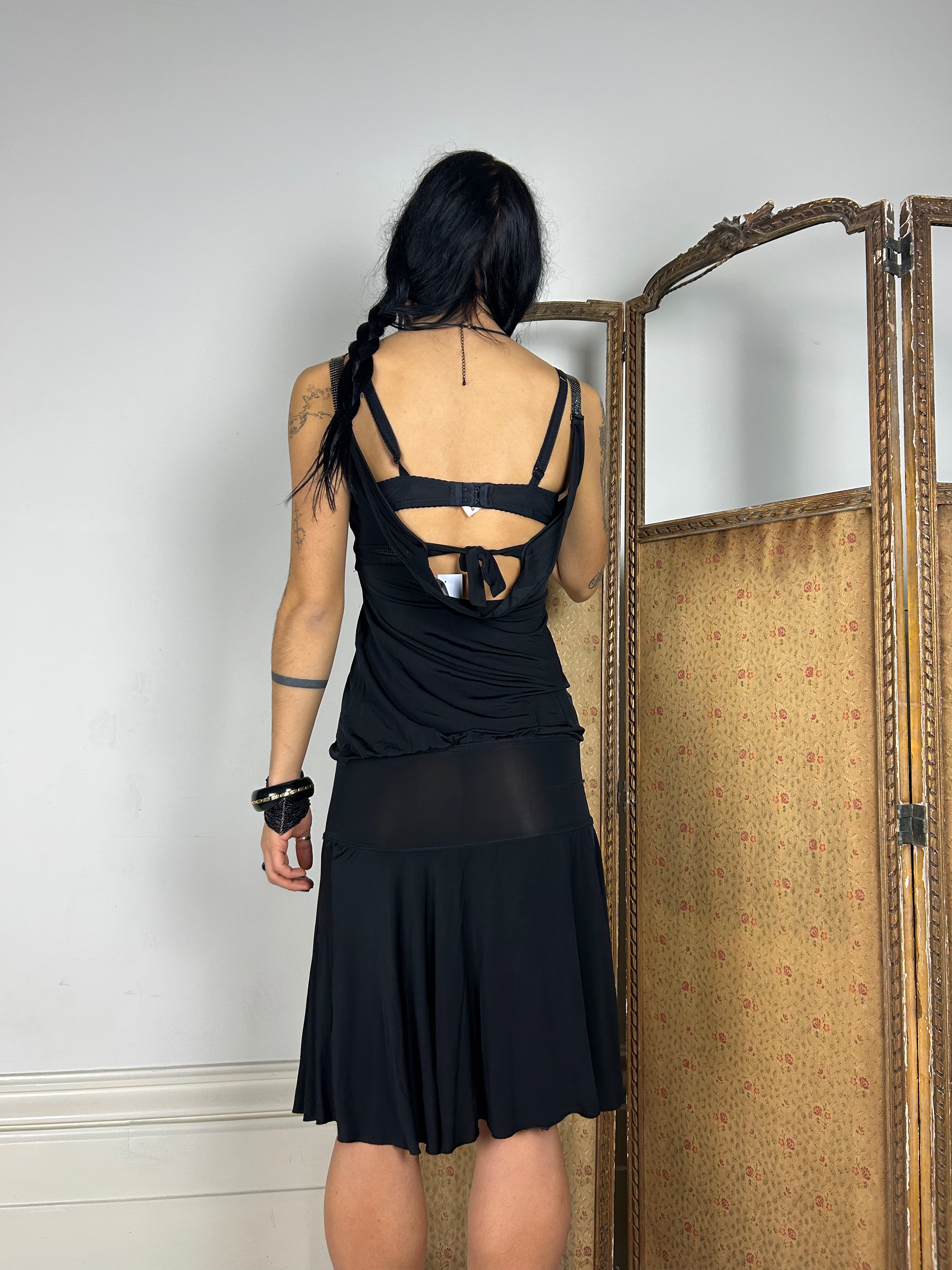 Black chainmail Dress