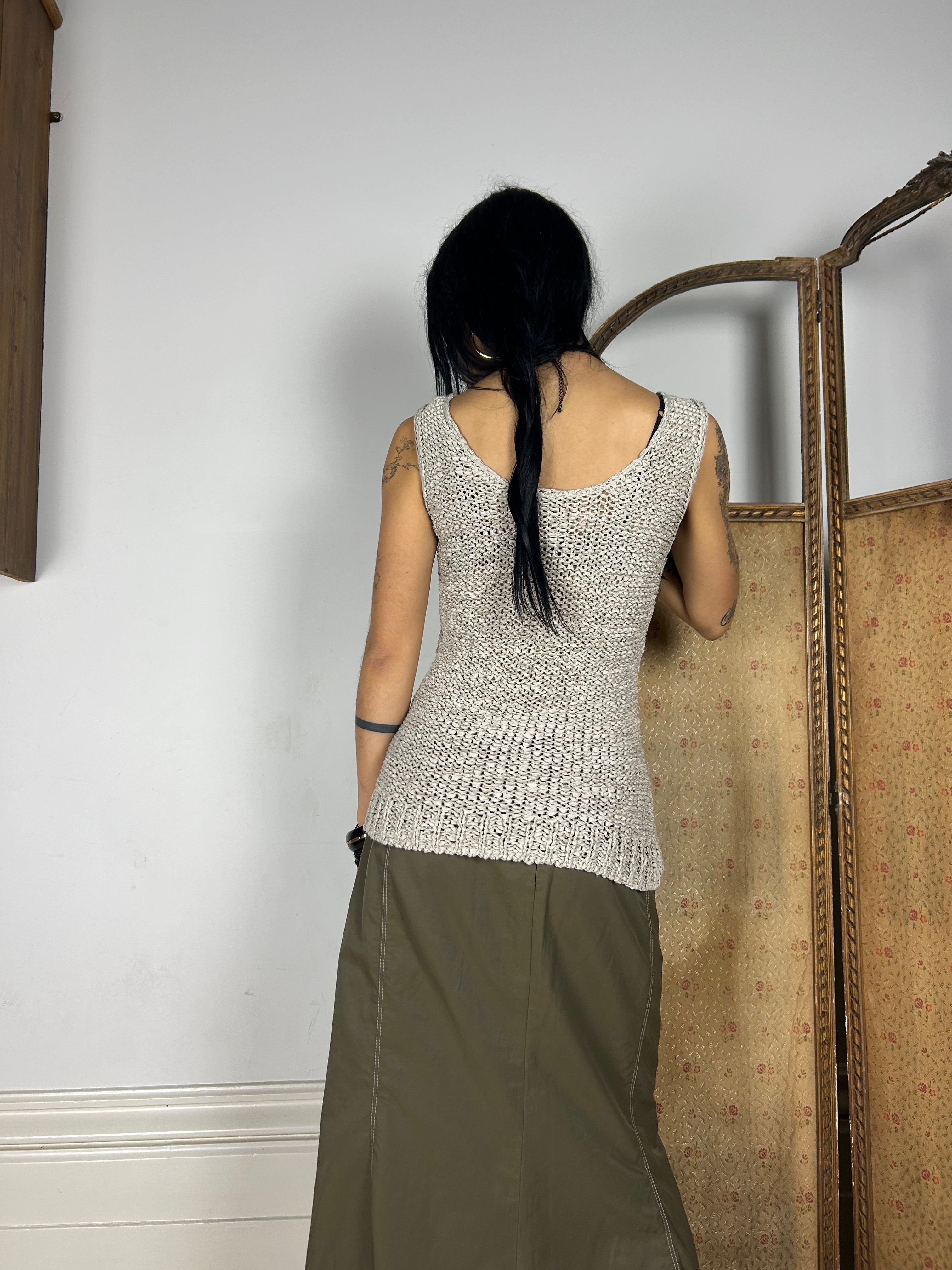 Knit Cut Out Tank Top