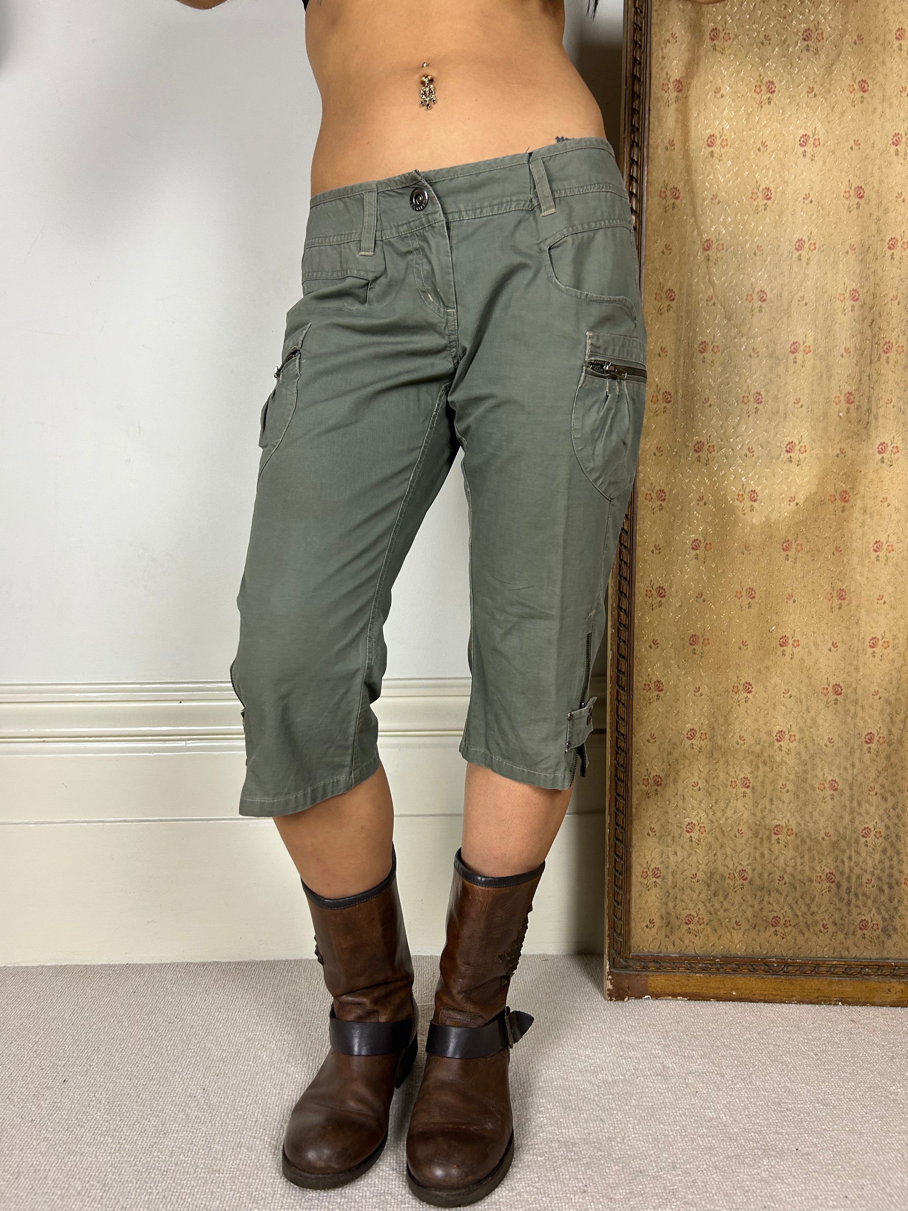 Khaki Vintage Capris