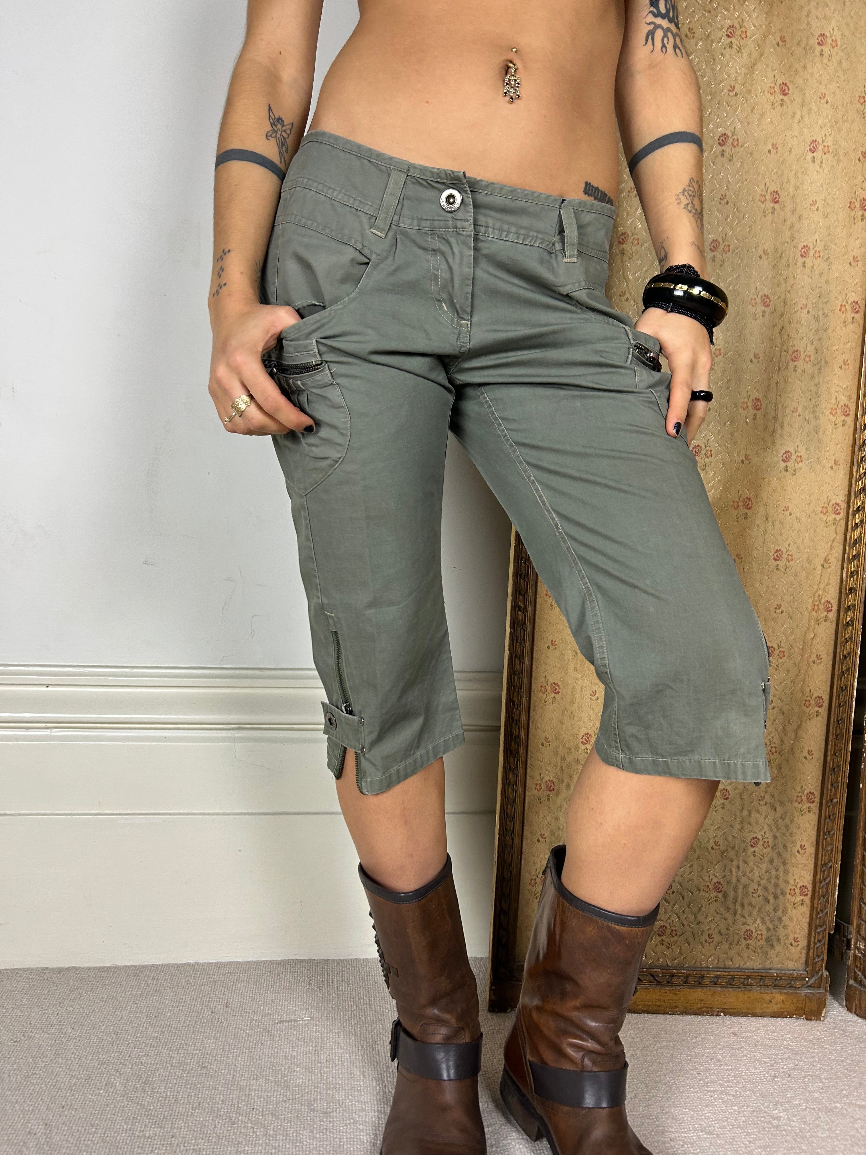 Khaki Vintage Capris