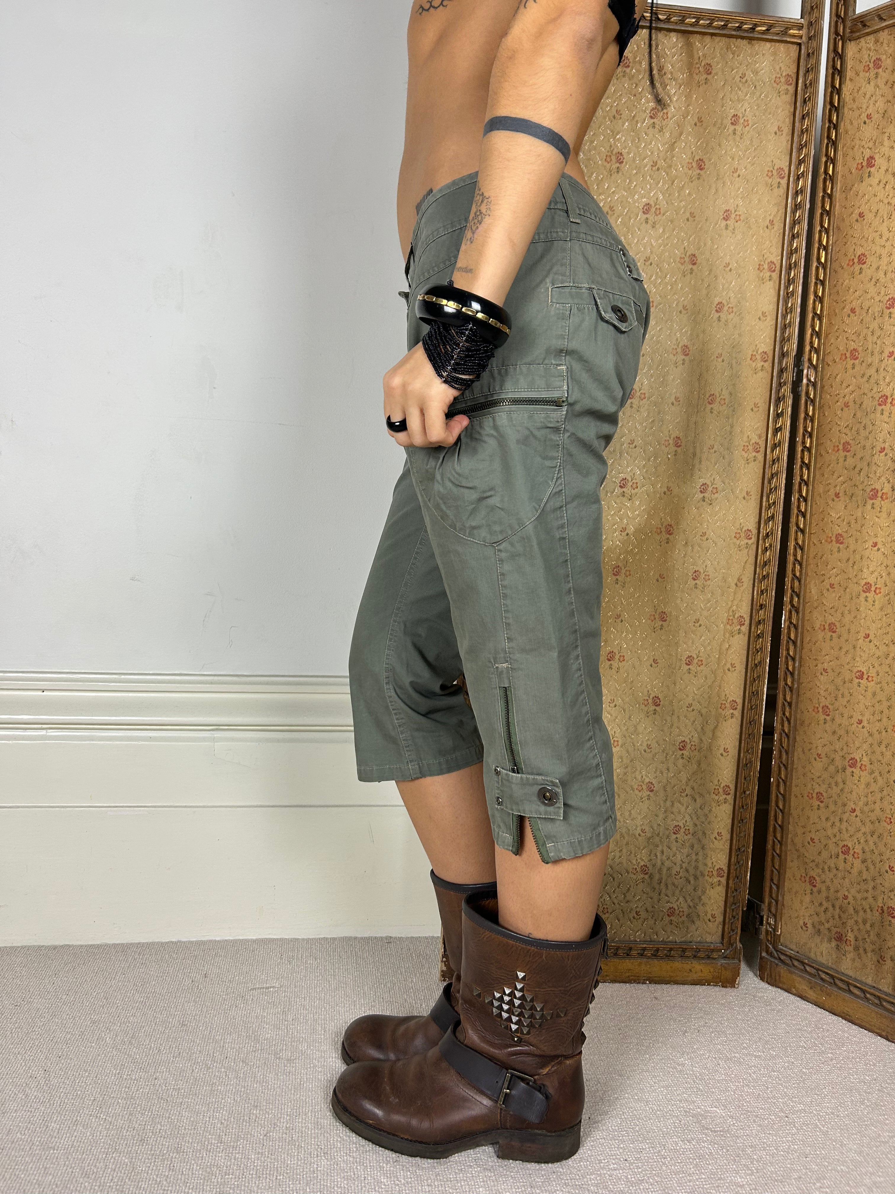 Khaki Vintage Capris