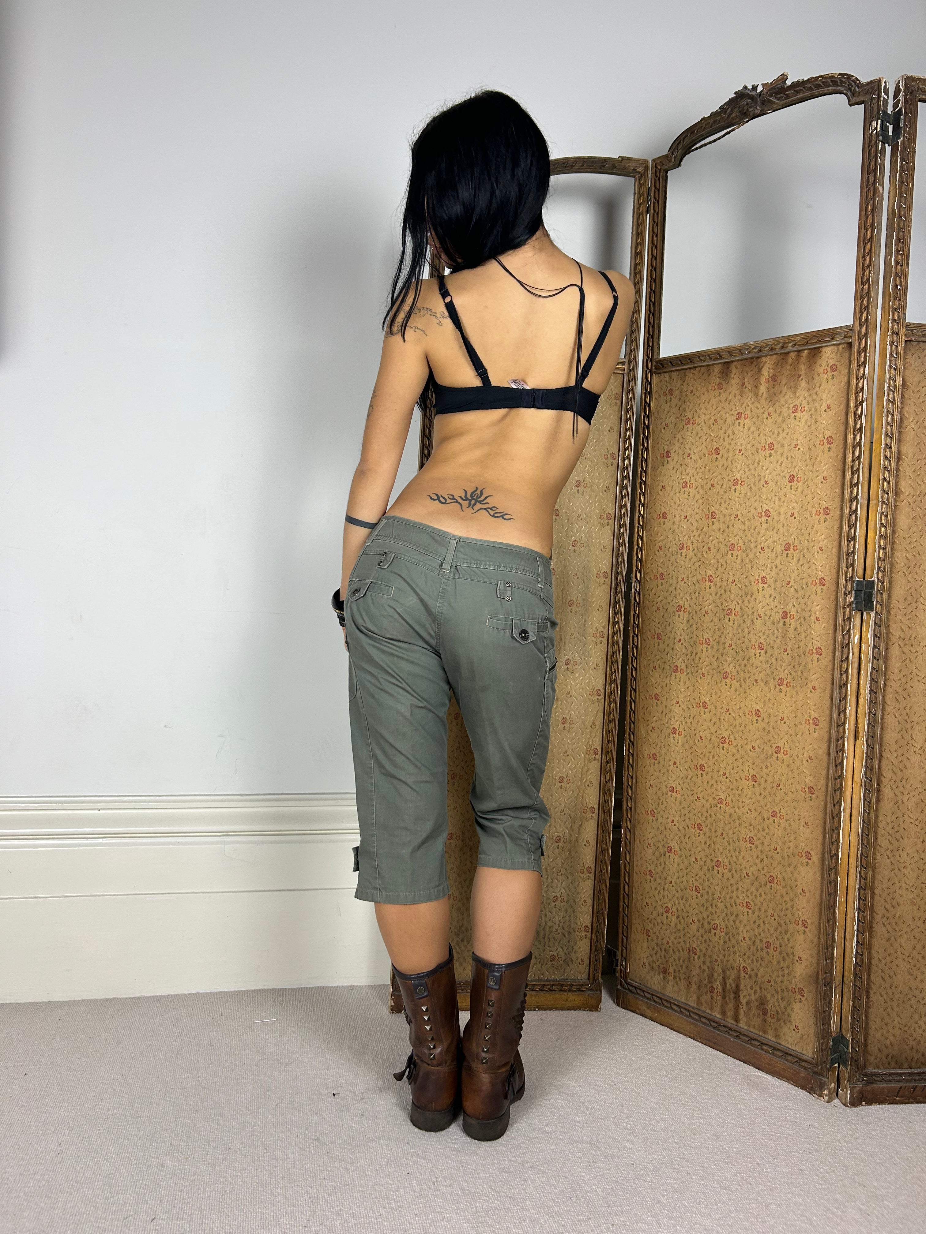 Khaki Vintage Capris