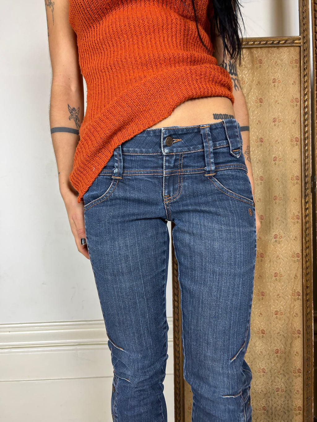 Dark Wash Denim Jeans