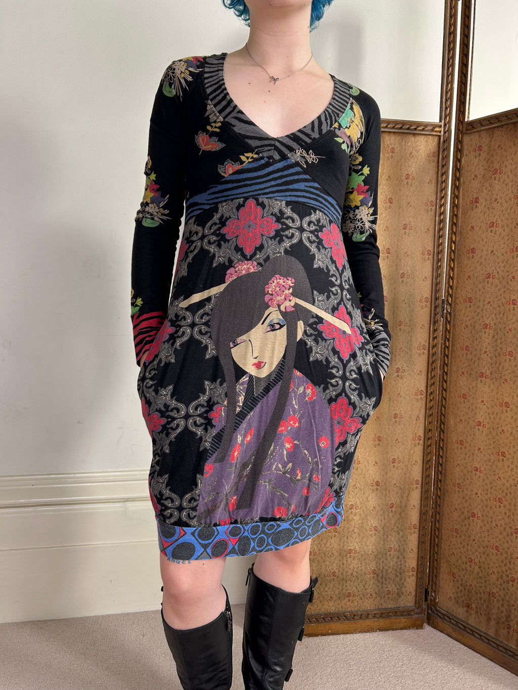 Desigual Graphic Print Dress