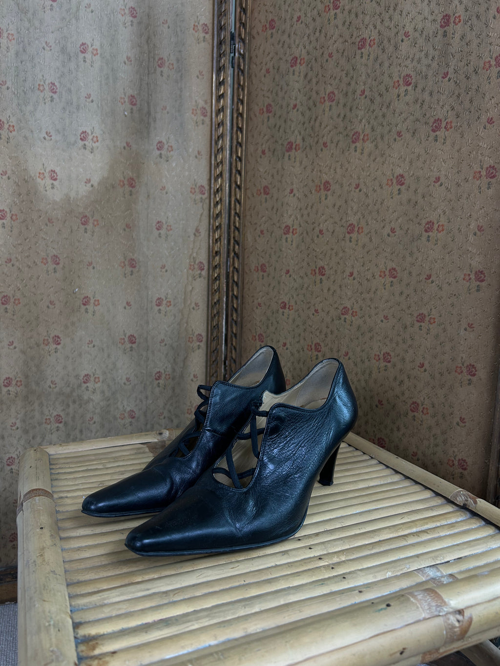 Black Gothic Point Toe Heels